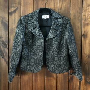 Le Suit Floral Lace Blazer